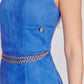 VESTIDO AZUL CASUAL PARA MUJER MODELO PORTA