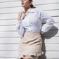 MINI FALDA CASUAL COLOR BEIGE 